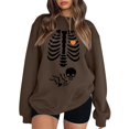 thumbnail image 1 of toraway Robe Chandail en Molleton pour Femmes Motif Mignon Col Rond Manches Longues Chandails en Molleton Décontractés Haut Mignon Manches Longues Mode Ample Chandails en Molleton S, 1 of 3