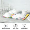 thumbnail image 7 of Yayeee Dish Drying Mat for Kitchen Counter 16"x18" Microfiber Absorbent Pad, Green Mountains, 7 of 7