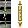 thumbnail image 3 of Jinsinto 6pcs Broken Screw Extractor Kit Damaged Screw Extractor Kit Screw Head Extractors Damaged Screw Extractor and Bolt Extractor for Removing Broken Screws(Gold), 3 of 5