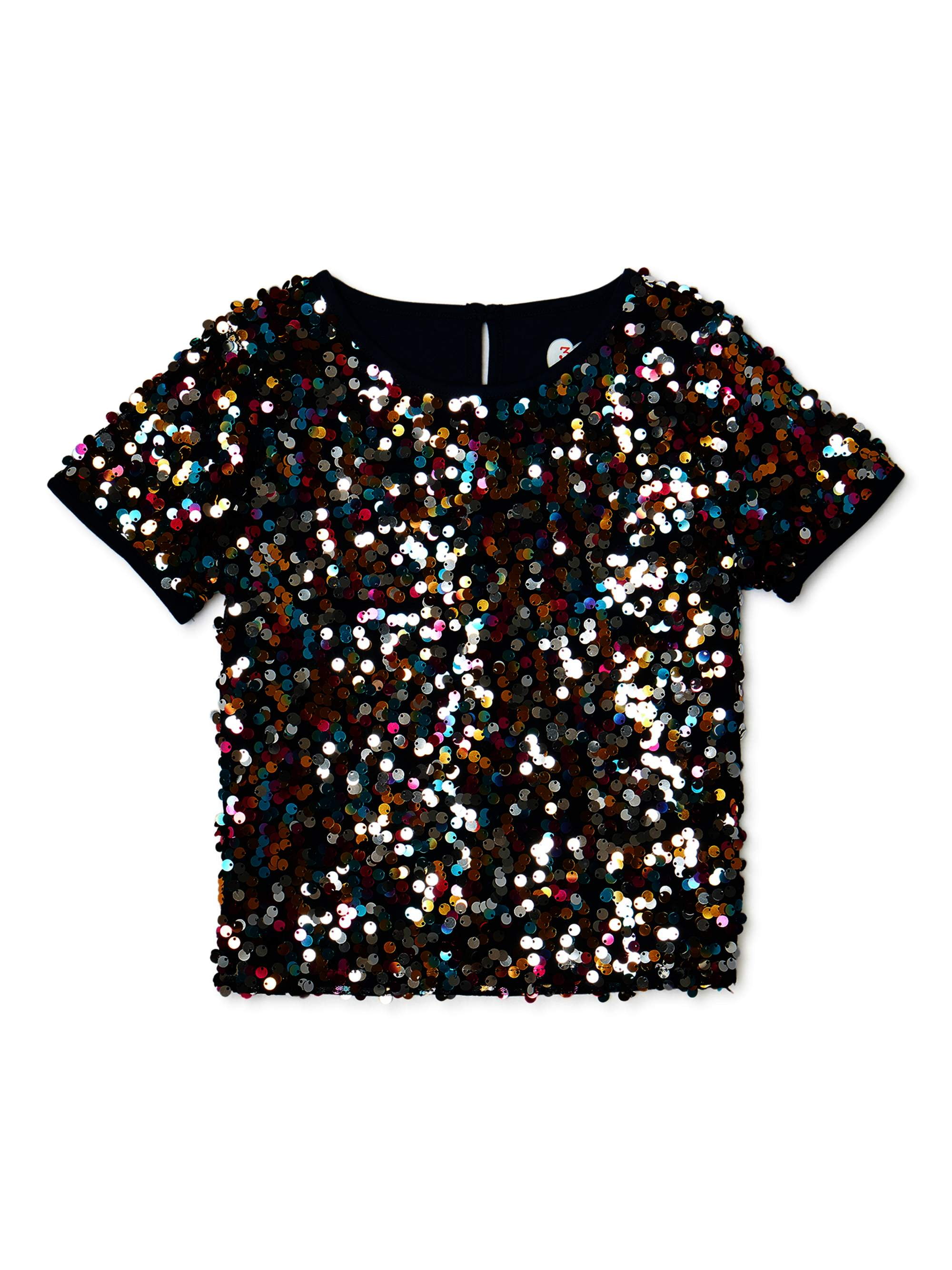 black sequin top girls