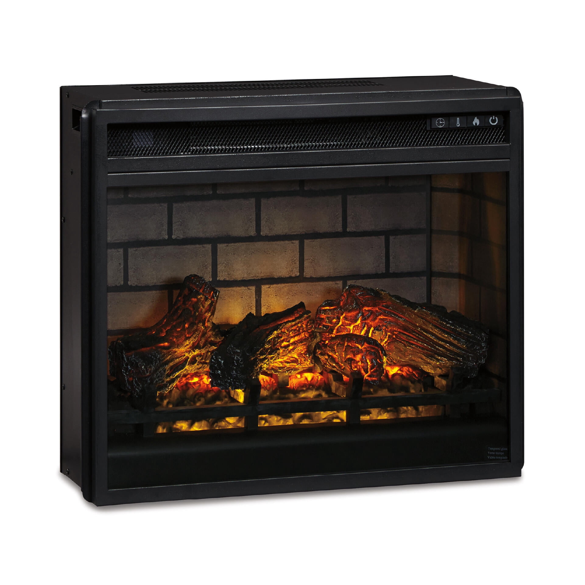 Duraflame 3D Black Infrared Electric Fireplace Stove with Remote