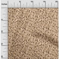thumbnail image 2 of oneOone Velvet Brown Fabric Asian Leaf Quilting Supplies Print Sewing Fabric By The Yard 58 Inch Wide, 2 of 4