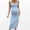 Blue, variant on Danhjin White Maternity Striped Maxi Dress Summer Square Neck Sleeveless Casual Tank Dress Spring Lightweight Color Matching Going Out Holiday Vacation Outfit Long Dresses