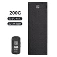 thumbnail image 6 of BIMZUC Sleeping Bag for Camping Ultrasonic Warmth Portable Attachable Bag 200g Faux Silk Cotton 41-59°F Adult Backpacking Hiking Outdoor Gear Black Left Zip (14.17 inches / 36 cm), 6 of 9