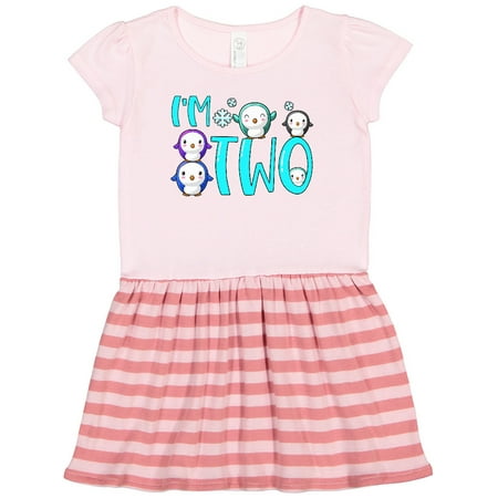 

Inktastic I m 2 Cute Penguin Birthday Party Gift Toddler Girl Dress