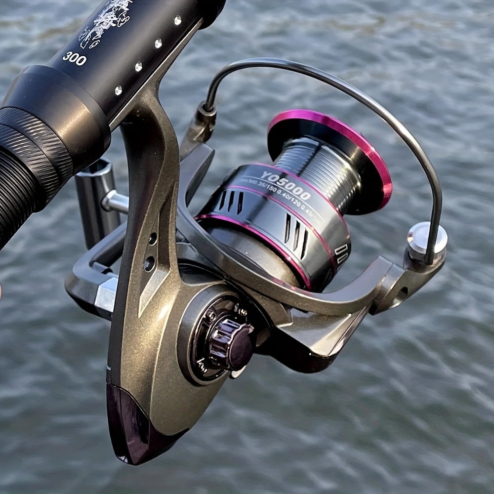 2000-6000 Series,5.2:1 Gear Ratio,26LB Max Drag,Shallow Spool,Spinning Fishing Reel,For Freshwater Saltwater