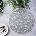 thumbnail image 4 of BalsaCircle 6 Silver 15" Round Vinyl String PLacemats Wedding Party Decor, 4 of 8