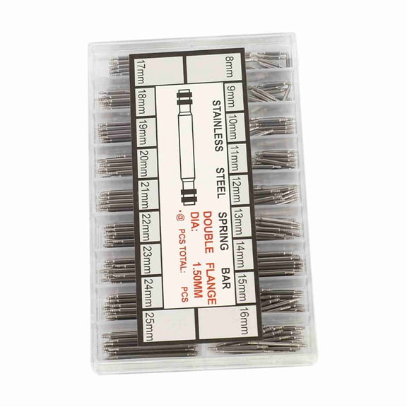 360PCS Watch Spring Bars, 8,25mm Stainless Steel Repair Lug Kit For Wristwatches