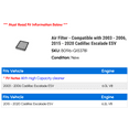 thumbnail image 2 of Air Filter - Compatible with 2003 - 2006, 2015 - 2020 Cadillac Escalade ESV 2004 2005 2016 2017 2018 2019, 2 of 2