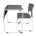thumbnail image 5 of LUXOR - STUDENT-STK1PK Luxor Lightweight Stackable Student Desk and Chair Slate Gray / White, 5 of 5