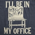 thumbnail image 2 of Mens Ill Be In My Office T Shirt Funny Tools Garage Shed Father's Day Tee Graphic Tees, 2 of 7