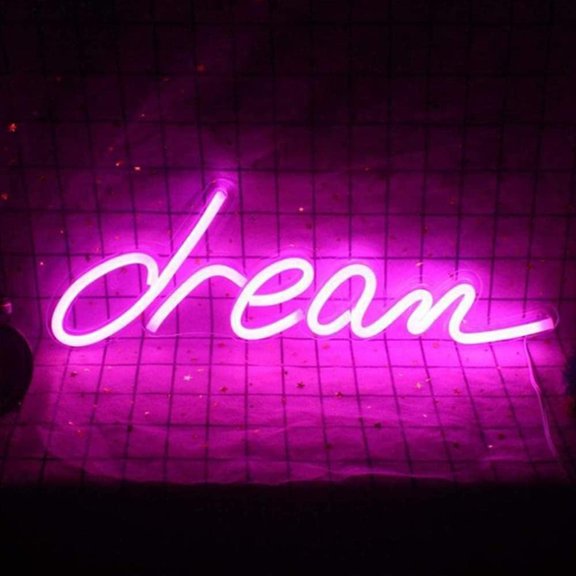 LINLIN Neon Night Light, LED Neon Signs Night Light Neon Lights for Kids Bedroom USB Operated