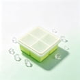 thumbnail image 4 of 4 Cavity Food Grade Silicone Freezer Tray With Lid Square Divided Storage Container Ice Cube Mold For Food Preservation, 4 of 6