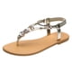 thumbnail image 2 of Sandalias planas con diamantes de imitación para mujer Sandalias con clip para mujer Wmkox8yii  nm1877, 2 of 6