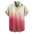 thumbnail image 1 of XDZJLR Mens Shirts Casual Short Sleeve Button Down Beach Tropical Summer Tops, 1 of 4