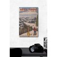 thumbnail image 2 of Gros Morne National Park, Newfoundland, Canada, Snowshoer Scene Birch Wood Wall Sign (12x18 Rustic Home Decor, Ready to Hang Art), 2 of 4