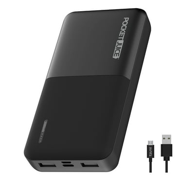 Pocket Juice Slim Pro 20K Portable 20000 mAh Power Bank with Dual Charging USB Ports