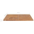 thumbnail image 3 of Tablero de mesa VidaXL cuadrado de madera maciza de teca maciza de 90 x 90 x 2,5 cm, rústico, 3 of 7