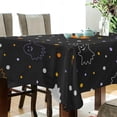 thumbnail image 3 of Coolnut Halloween Ghost Tablecloth, Waterproof Washable Polyester Square Table Cover, Durable Tablecloth for Kitchen Dining Table Party Decor, 60"X 60", 3 of 7