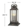 thumbnail image 3 of 3 Light Medium Outdoor Pier Mount In Traditional Style 9.75 Inches Wide By 20.25 Inches High-Sienna Finish-Incandescent Lamping Type Hinkley Lighting, 3 of 7