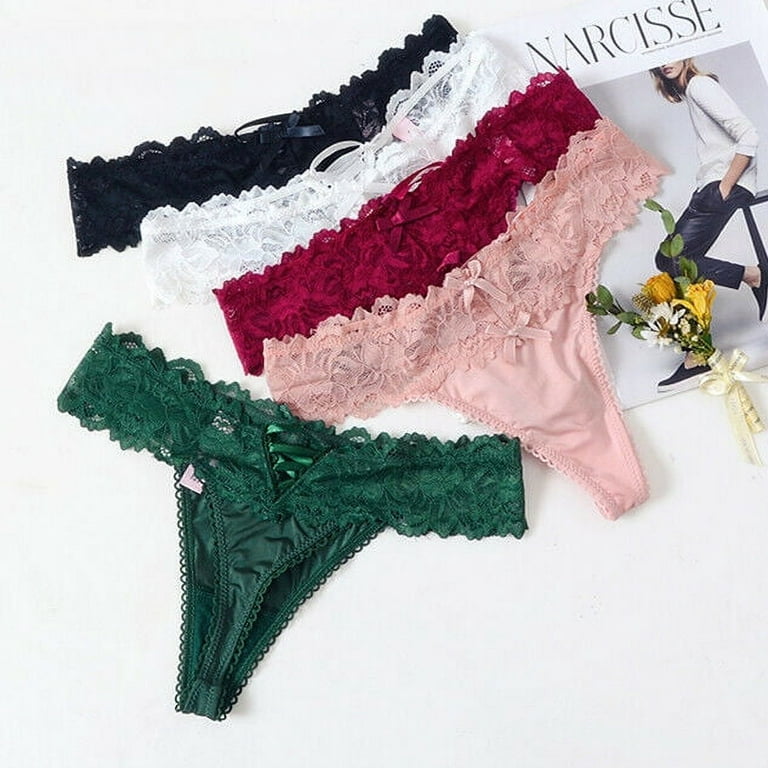 YIJIARAN Women Sexy Lace Lingerie Temptation Low-waist Panties