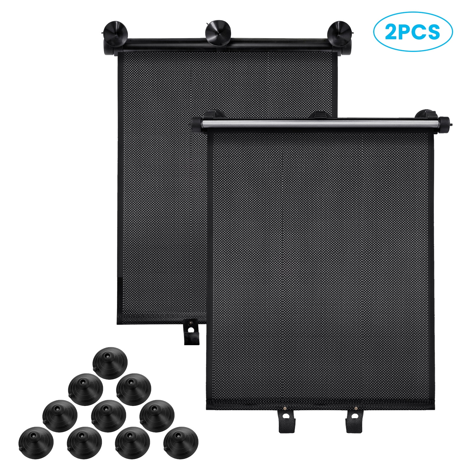2Pcs Car Window Shade for Car Windows or Home Windows, Retractable Car