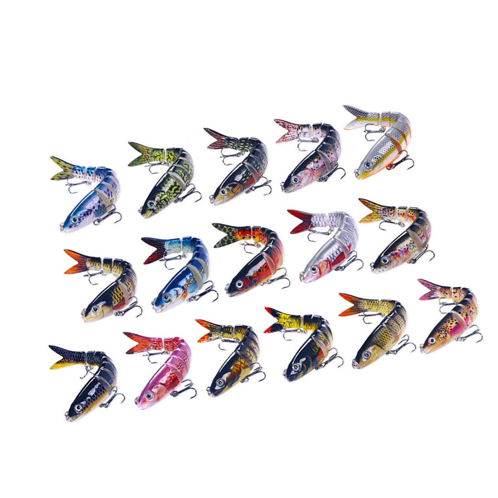 Aellinatey Fishing Baits Muti-Section Jointed Casting Hard Lures Treble Hook Crankbait Sinking Tackle Swimming Lures Baits
