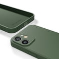 thumbnail image 4 of Red Ember Shockproof Case for iPhone, Ultra Slim Protective Liquid Silicone Matte Finish Phone Case - iPhone 11 - Dark Green, 4 of 5