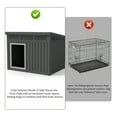 thumbnail image 5 of Decksplore All - Weather Dog House – Indoor/Outdoor, Slanted Roof ,UV - Resistant, Waterproof, Ventilated, Multiple Sizes for XS - Large Dogs, 5 of 7