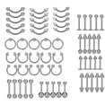 thumbnail image 1 of Durable Nose Ring, Nose Stud, 12 Styles For Man Woman, 1 of 8
