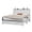 White, variant on Frostbloom Full Size Wooden Platform Bed Frame with Headboard, White