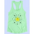 thumbnail image 3 of Happy Star Art Racerback Tank Women -Image by Shutterstock, Female x-Small, 3 of 4