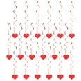 thumbnail image 2 of 18 piezas de adornos colgantes para el Día de San Valentín, espirales colgantes de corazón, decoraciones de techo para el Día de San Valentín, 2 of 5