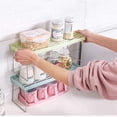 thumbnail image 3 of KAIYANG Organizador de armario de cocina apilable, 3 piezas, estante de almacenamiento de cocina plegable y expandible, armario expandible, 3 of 5