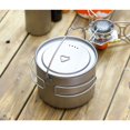 thumbnail image 4 of Outdoor pure titanium soup pot large capacity folding handle hanging pot camping portable cooker titanium pot hot pot pot 1.6L, 4 of 6