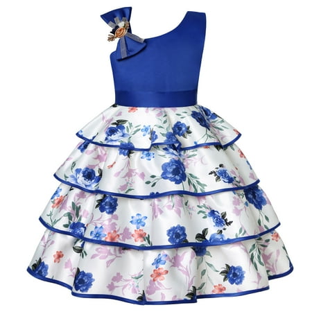 

EnJoCho Pageant Dresses for Girls Kids Dress Girls Birthday Sleeveless Mesh Cake Princess Flower Girl Dresses Wedding Kids Holiday Dance Party Dresses Wedding Birthday Homecoming Prom Gala Outfit