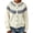 White, variant on Sweater for Women Crew Neck Button Down Cardigan Fair Isle Knit Long Sleeve Relaxed Fit Casual Fall Pullover