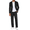 Black, variant on Men's Suits 2 Piece Slim Fit Suit Set 2 Button Lightweight Casual Knit Blazer Suit Jacket Pants