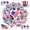 3A-35pcs, variant on 35pcs Patriotic Stickers Stationery Stickers Decorative Eagle Stickers Teacher Reward Stickers Funny Stickers for Laptops Suitcases