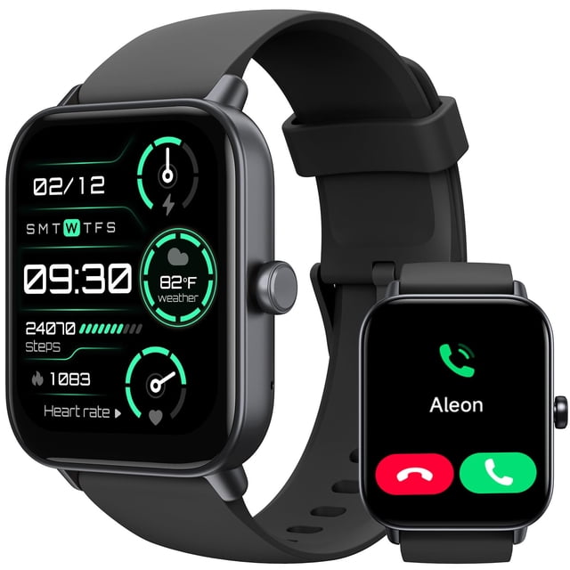 Reloj inteligente TOOBUR Alexa integrado de 1.8 pulgadas con Android iOS IP68