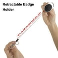 thumbnail image 5 of Muka Carabiner Badge Holder Reels With Back Splint and Key Ring-SolidBlue-50Pcs, 5 of 8