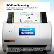 Epson RapidReceipt RR-600W Wireless Desktop Color Duplex Receipt and Document Scanner with Receipt Management and PDF Software for PC and Mac, Touchscreen and Auto Document Feeder (ADF)