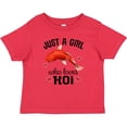 thumbnail image 3 of Inktastic Just a Girl Who Loves Koi Fish Girls Baby T-Shirt, 3 of 5