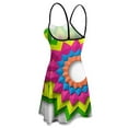 thumbnail image 5 of Colorful Geometric Flower Design Slip Dress Dress Summer Elegant Women's Dress Women's Clothing, 5 of 6