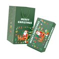 thumbnail image 3 of Caja de regalo navideña con bolsa de regalo, decoración navideña para festivales, recuerdos de fiesta, tarjeta navideña. verde, 3 of 9