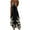 Black, variant on WREESH Womens Dress Sleeveless Fashion Sleeveless Printing Suspenders Dresses Black