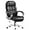 Black, variant on CQAOE Ergonomic Leather High Back Office Chair with Lumbar Support, Swivel Executive Desk Chair with Soft Cushioned Seat & Padded Arms for Home Office Workspace (Black)