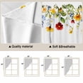 thumbnail image 3 of Sunflower Botanical Kitchen Window Curtains, Swag Curtains Valance for Bedroom Living Room Bathroom, Farmhouse Spring Floral Rod Pocket Window Treatment Curtain Block Drapes 2 Panels 36"x36", 3 of 9
