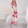 thumbnail image 3 of Rateoe Ace Of Diamonds Lady Pattern Womens Pajamas Set Long Sleeve Sleepwear Button Down Nightwear Soft Cotton Pj Lounge Sets-Medium, 3 of 7
