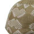 thumbnail image 2 of Tan Chevron Pattern Soft Washable Men's Kufi Hat Coofie Beanie - 23, 2 of 3